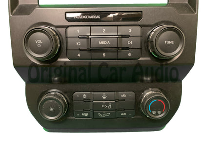 2019 - 2020 Ford F150 OEM 8" Display Radio Single Zone Manual Climate Control Panel Bezel W/ Rear Defrost
