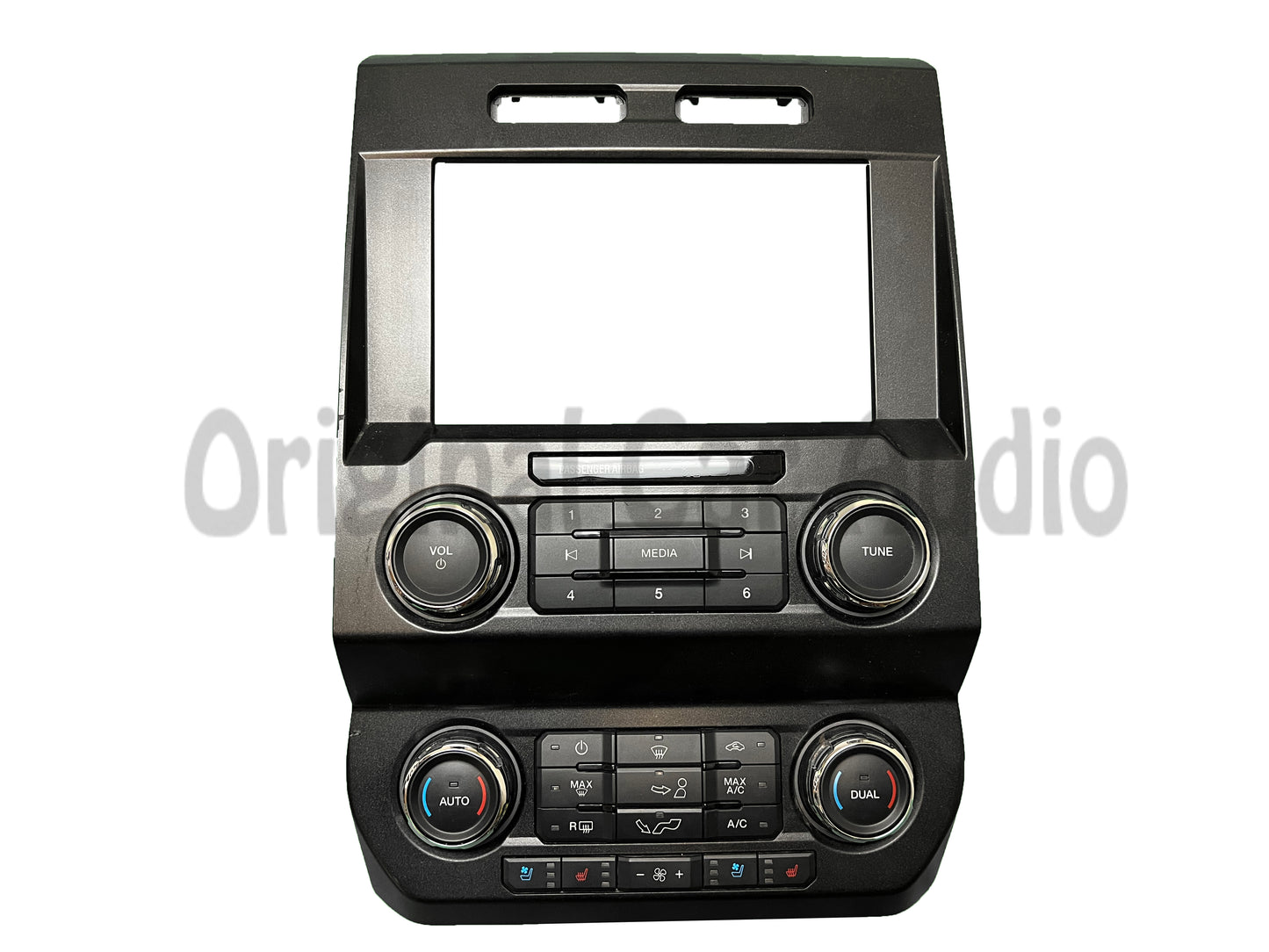 2019 - 2020 Ford F150 OEM 8" Touch Screen NO CD Radio Dual Zone Climate Control  Panel Bezel ONLY
