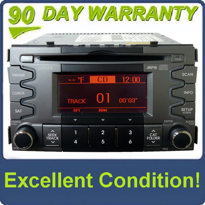 2010 2011 Kia SOUL Radio MP3 XM Sirius Sat Bluetooth CD Player No Amp