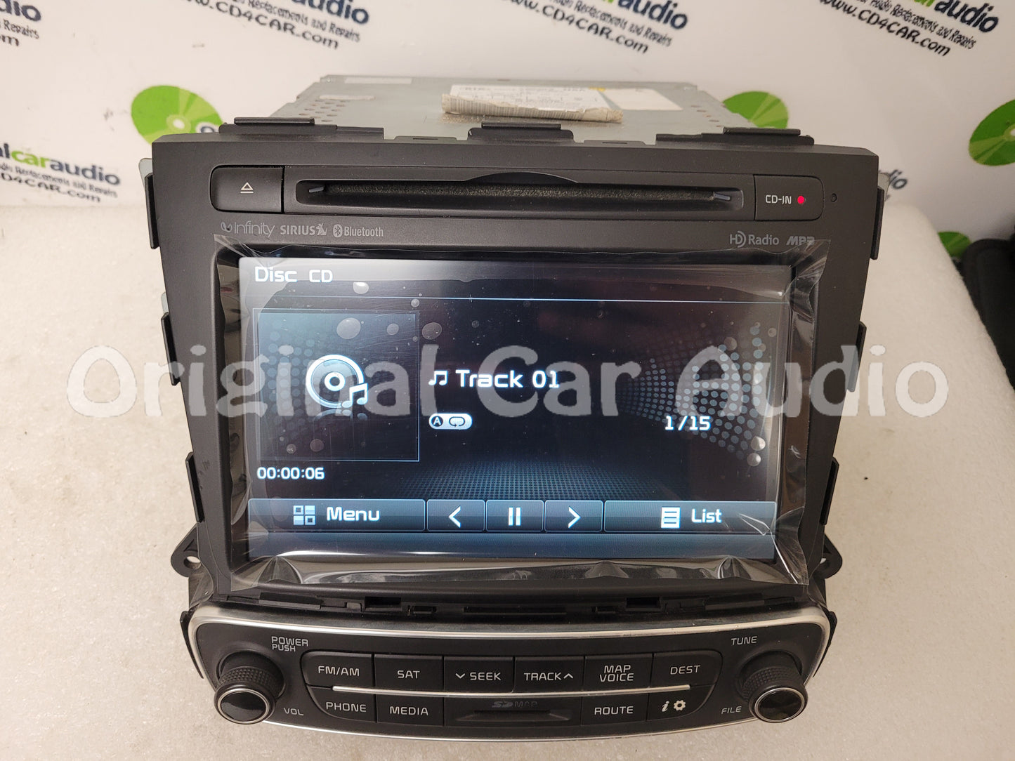 Remanufactured 2014 2015 Kia Sorento OEM Infinity Navigation CD MP3 Sirius Bluetooth Radio Receiver