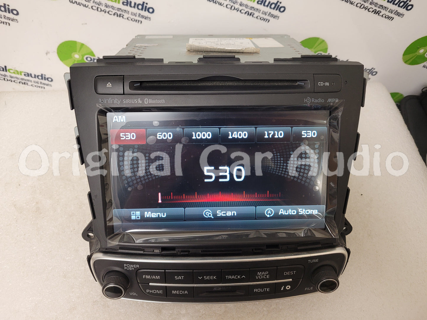 Remanufactured 2014 2015 Kia Sorento OEM Infinity Navigation CD MP3 Sirius Bluetooth Radio Receiver