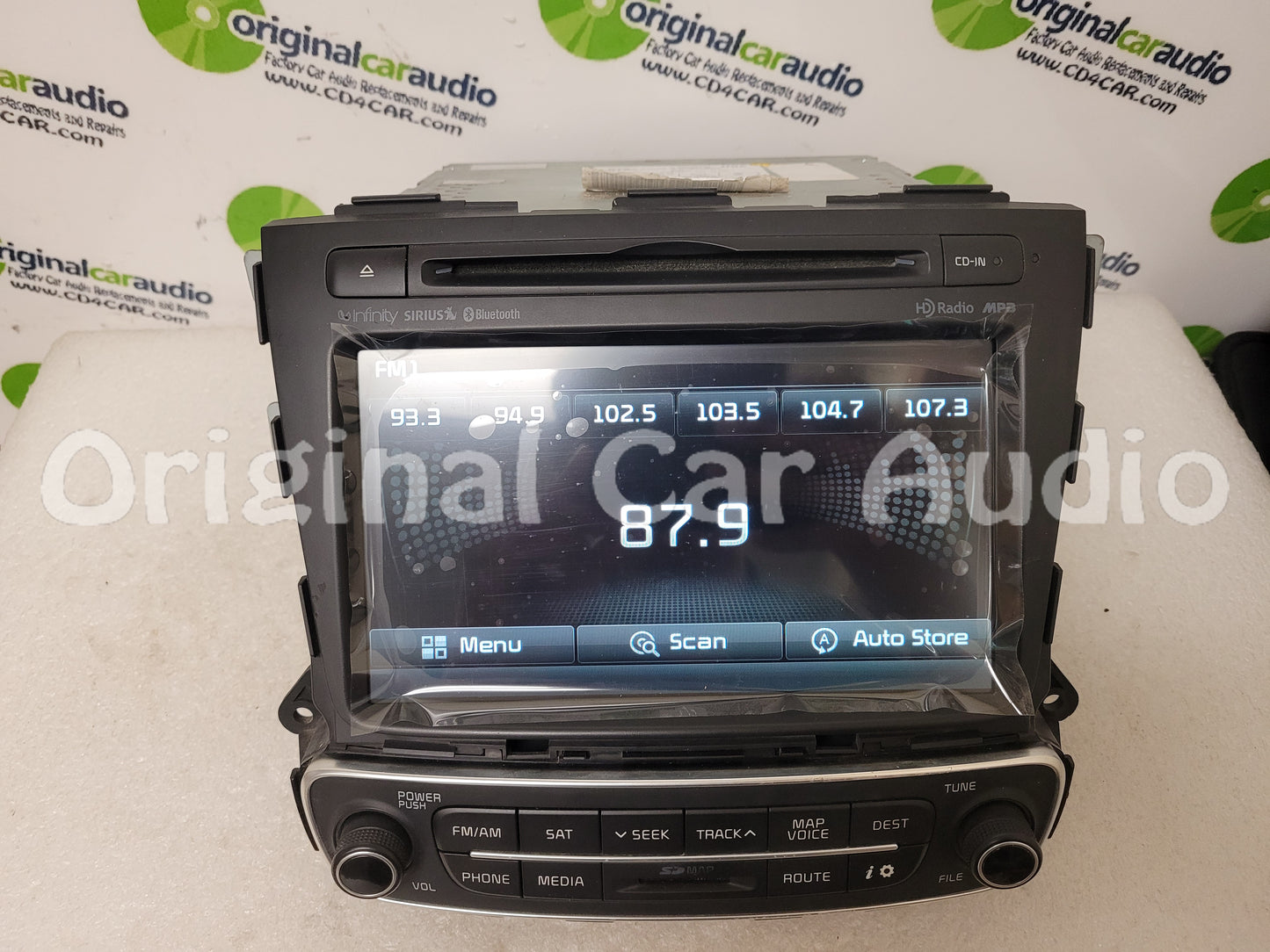 Remanufactured 2014 2015 Kia Sorento OEM Infinity Navigation CD MP3 Sirius Bluetooth Radio Receiver