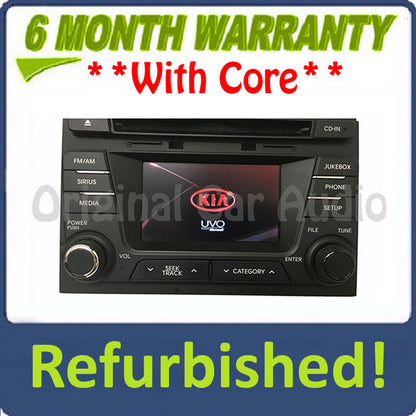 Refurbished 2011 - 2013 Kia Optima OEM Infinity Sound UVO AM FM MP3 SAT HD Radio Jukebox