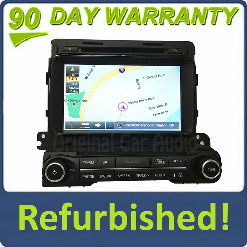 Refurbished 2014 - 2015 Kia Optima OEM Touch Screen GPS Navigation AM FM SAT Radio Receiver