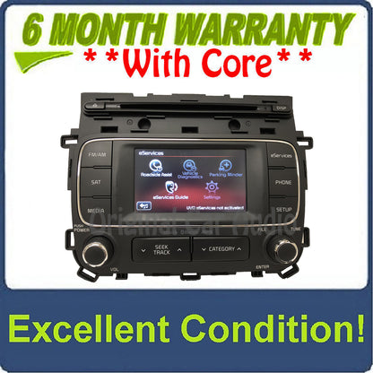2014 - 2017 Kia Forte OEM UVO Single CD Touch Screen AM FM SAT Radio Receiver