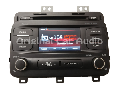 2014 - 2015 Kia Optima OEM UVO Single CD Multi Media Bluetooth Sat Radio Receiver