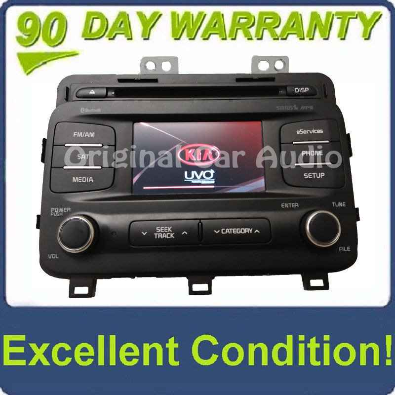 2014 - 2015 Kia Optima OEM UVO Single CD Multi Media Bluetooth Sat Radio Receiver