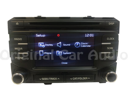 2016 - 2019 Kia Sportage OEM AM FM SAT Bluetooth Radio CD Player Receiver