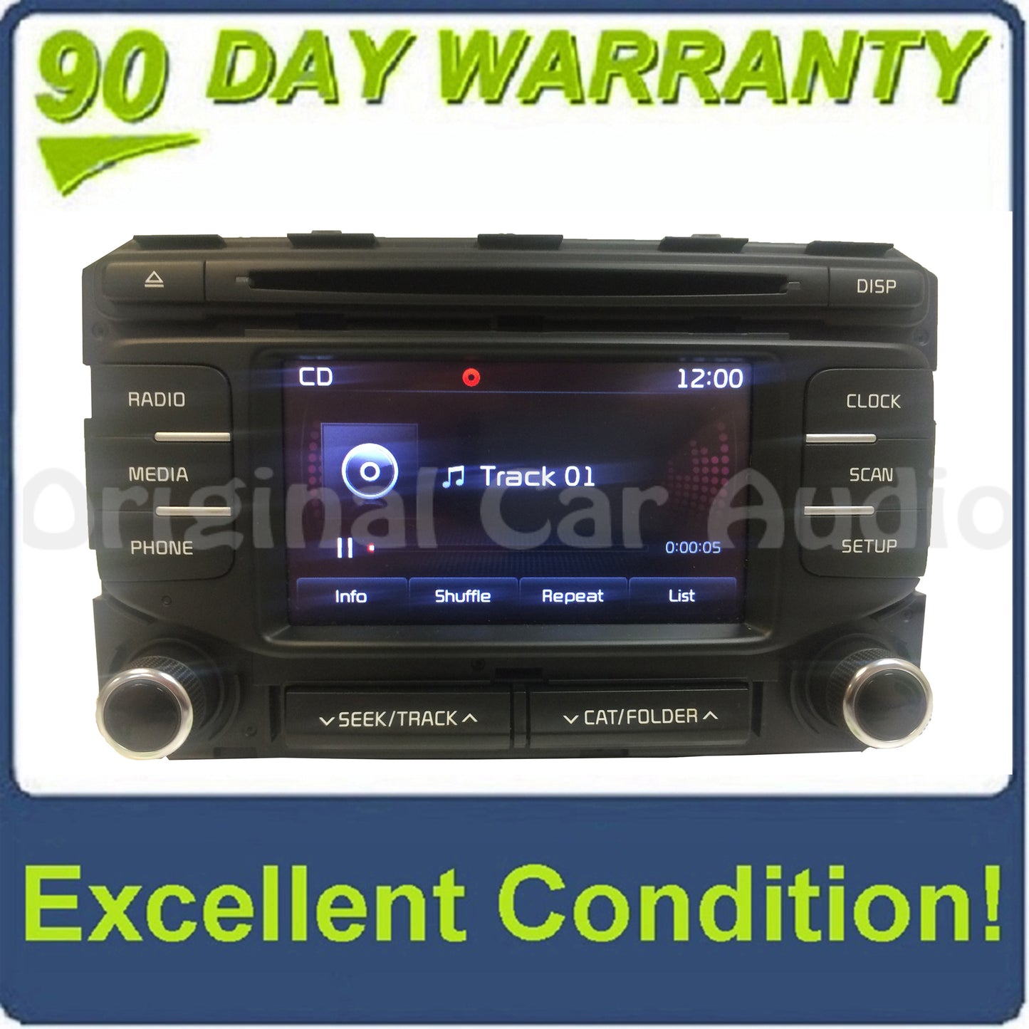 2016 - 2019 Kia Sportage OEM AM FM SAT Bluetooth Radio CD Player Receiver