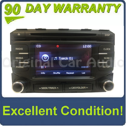 2016 - 2019 Kia Sportage OEM AM FM SAT Bluetooth Radio CD Player Receiver
