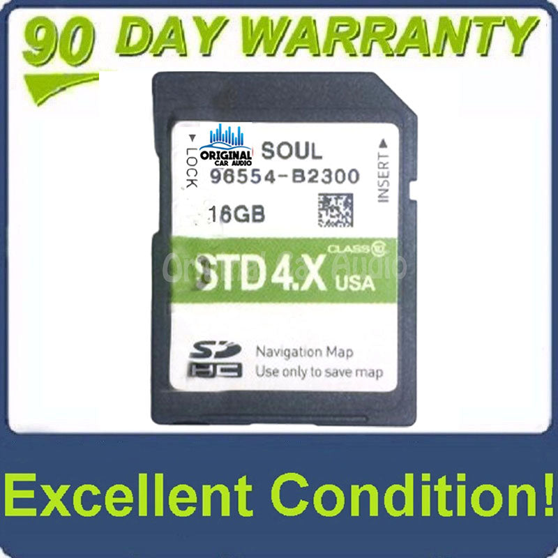 2014 - 2016 Kia Soul OEM Navigation Radio Maps SD Card