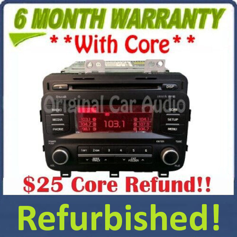Refurbished 2014 - 2016 Kia Optima OEM SAT Bluetooth AM FM Radio Receiver