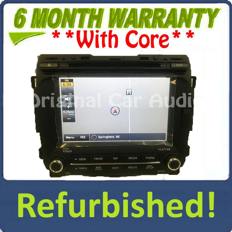 Refurbished 2014 - 2017 Kia Forte OEM UVO Touch Screen Multi Media AM FM Radio CD Player Receiver