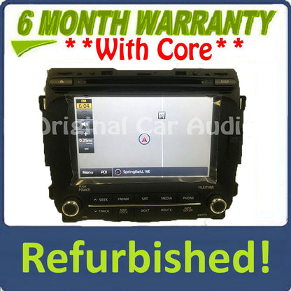 Refurbished 2014 - 2017 Kia Forte OEM UVO Touch Screen Multi Media AM FM Radio CD Player Receiver