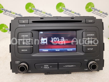2015 - 2018 Kia Sedona OEM UVO Touch Screen Single CD Multimedia Radio