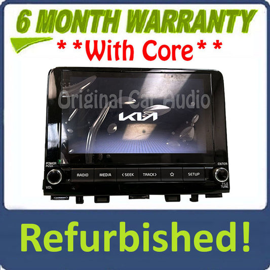 Refurbished 2018 - 2023 Kia Rio AM FM Radio Receiver w/Display Bluetooth Player OEM