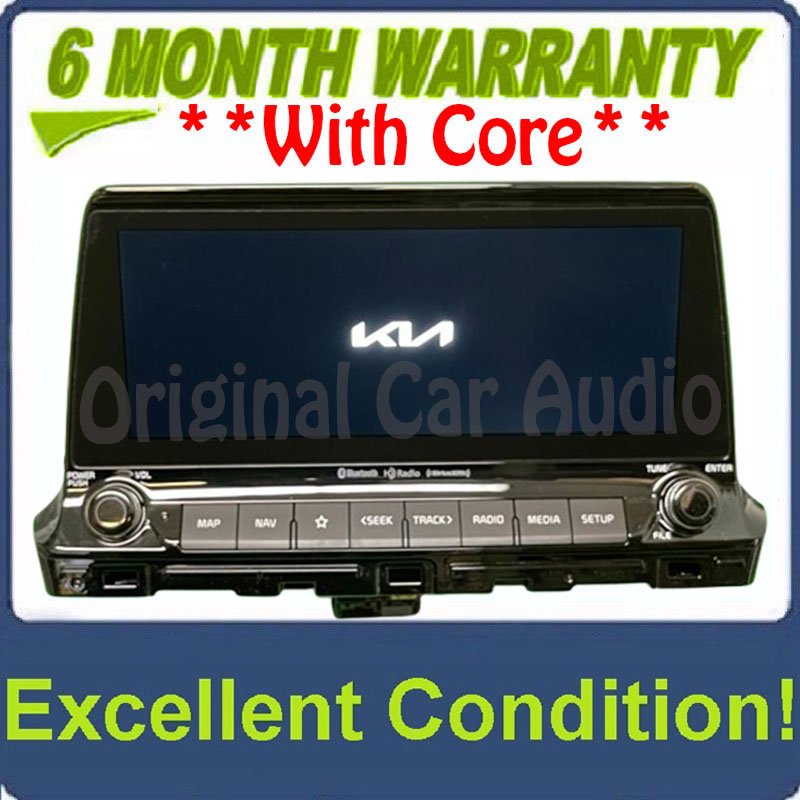 2022 Kia Seltos OEM Navigation Bluetooth XM HD Radio Touch Screen Display Receiver - Analog