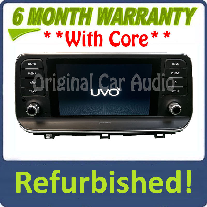 Refurbished 2020 - 2022 Kia Telluride OEM AM FM XM Radio Multi Media Display Screen Receiver