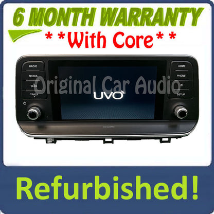 Refurbished 2020 - 2022 Kia Telluride OEM AM FM XM Radio Multi Media Display Screen Receiver