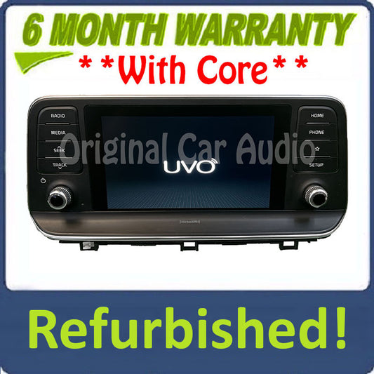 Refurbished 2020 - 2022 Kia Telluride OEM AM FM XM Radio Multi Media Display Screen Receiver