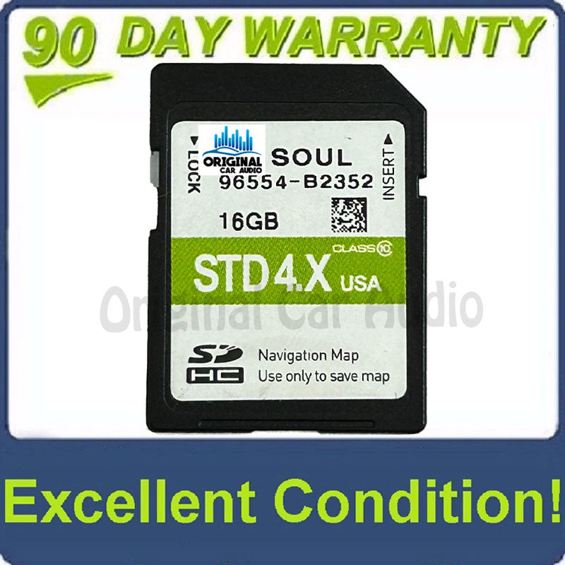 2015 Soul OEM GPS Navigation Memory Factory STD 4.X SD Card U.S Map 96554-B2352