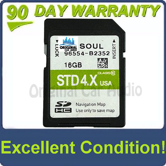 2015 Soul OEM GPS Navigation Memory Factory STD 4.X SD Card U.S Map 96554-B2352