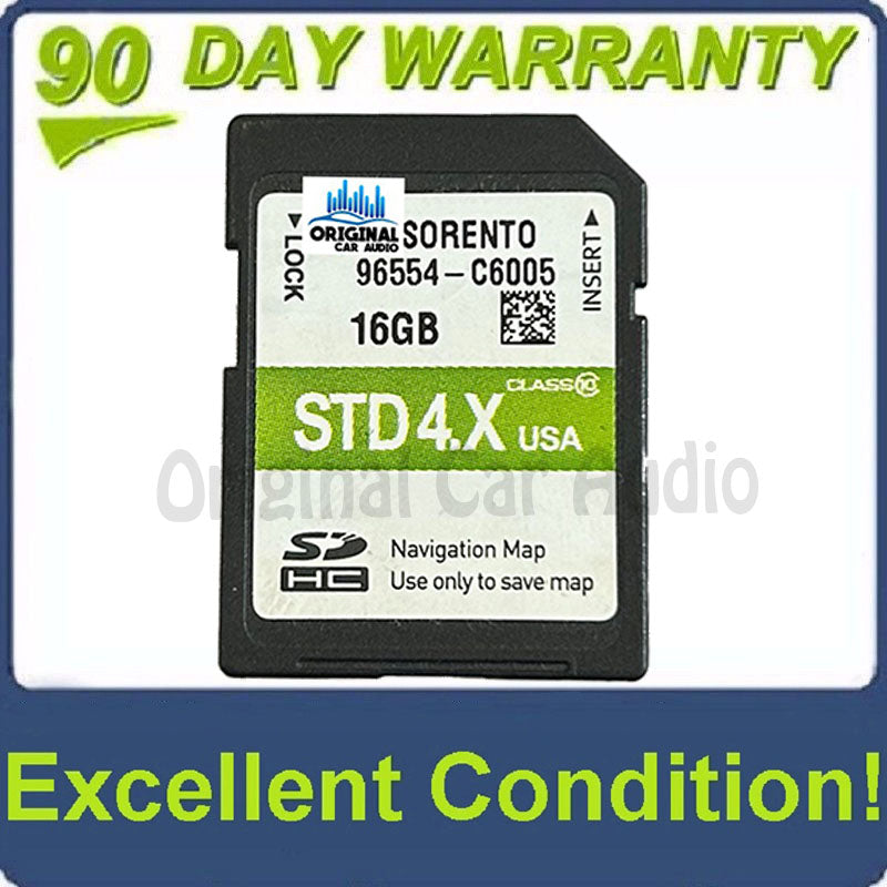 2016 - 2017 Sorento OEM GPS Navigation Memory Factory STD 4.X SD Card U.S Map 96554-C6005