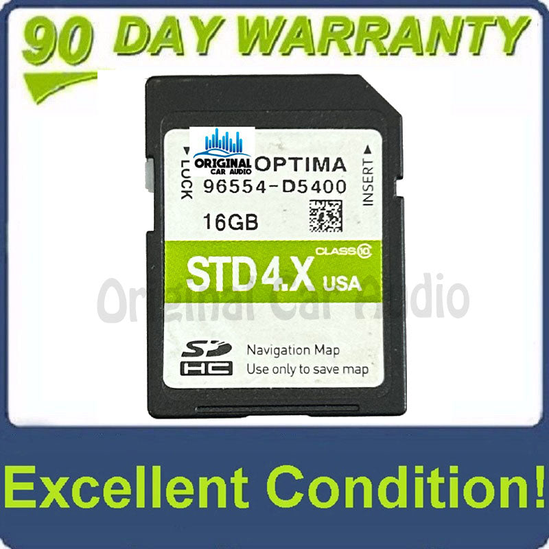 2016 - 2017 Optima OEM GPS Navigation Memory Factory STD 4.X SD Card U.S Map 96554-D5400