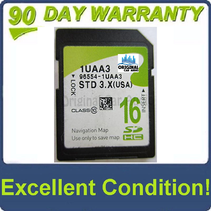 2015 Kia Sorento OEM Navigation Maps SD Card STD 1UAA3