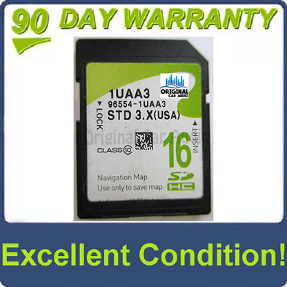 2015 Kia Sorento OEM Navigation Maps SD Card STD 1UAA3