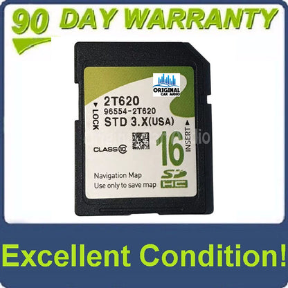 2013 - 2015 Kia Optima OEM Navigation Maps Factory SD Card STD 3.X 2T620