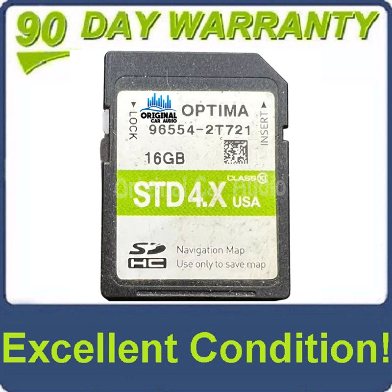 2014 - 2015 Kia Optima OEM Navigation Maps Factory SD Card STD 3.X 2T721