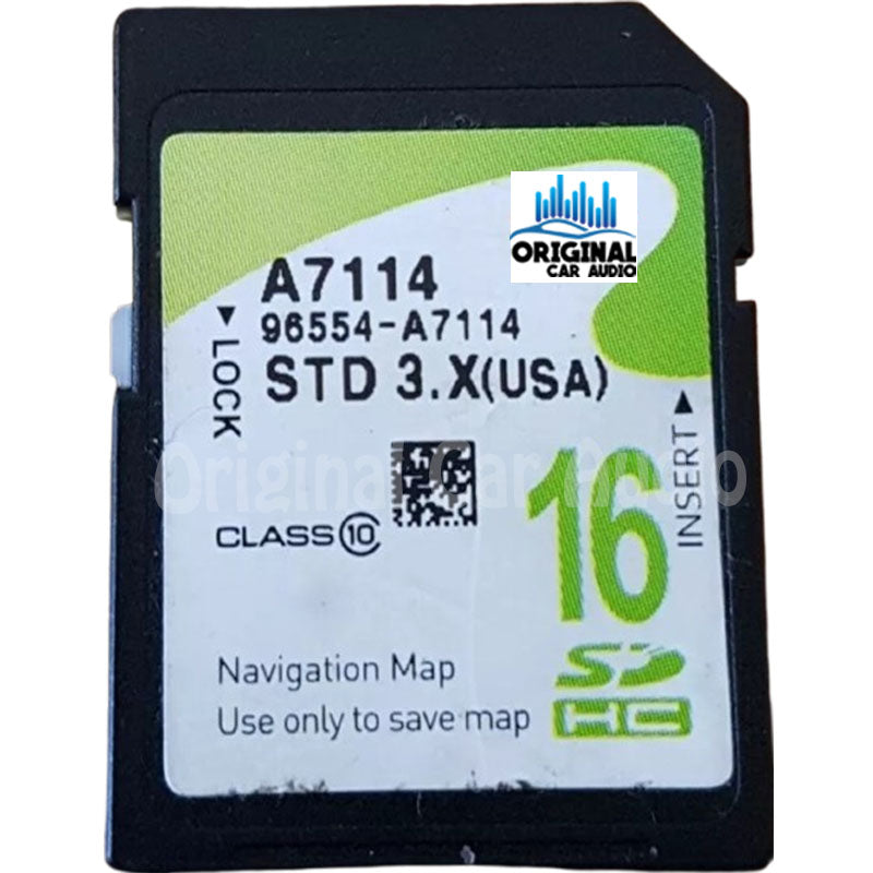 2014 - 2016 Kia Forte OEM Navigation Maps Factory SD Card STD 3.X A7115
