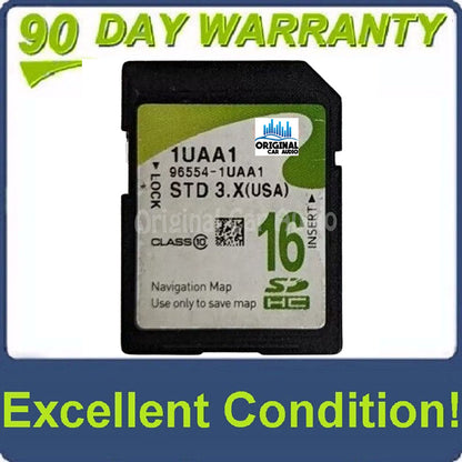 2014 Kia Sorento OEM Navigation Maps SD Card STD 3.X 1UAA1