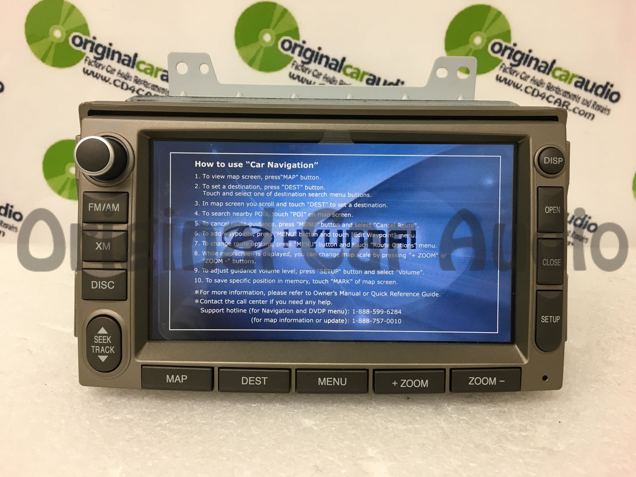 2006 - 2011 Hyundai Azera Veracruz OEM LG Navigation CD MP3 SAT Radio Beige
