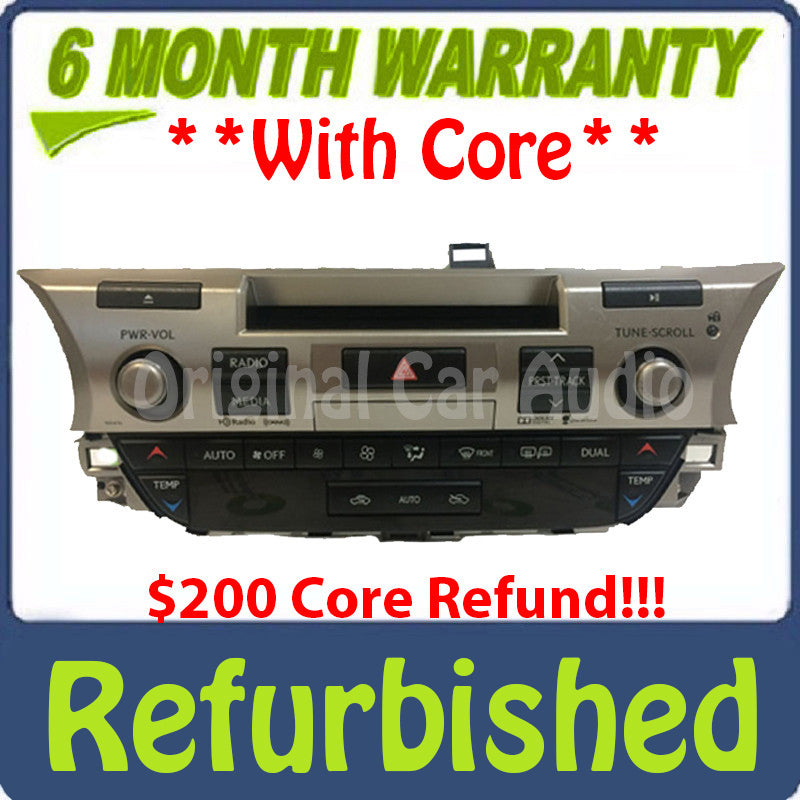 Refurbished 2015 - 2018 Lexus ES300H ES350 OEM Gracenote SAT HD Radio Climate Control Receiver 100476