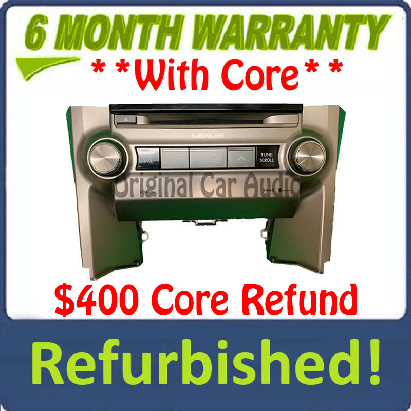 2014 - 2021 Lexus GX460 OEM Non-Navigation Multi Media Gracenote CD HD Radio Receiver