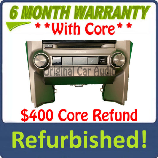 2014 - 2021 Lexus GX460 OEM Non-Navigation Multi Media Gracenote CD HD Radio Receiver