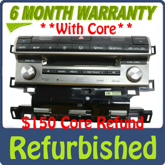Refurbished 2013 - 2015 LEXUS LS460 OEM MULTIMEDIA AM FM RADIO CD PLAYER RECEIVER 10607