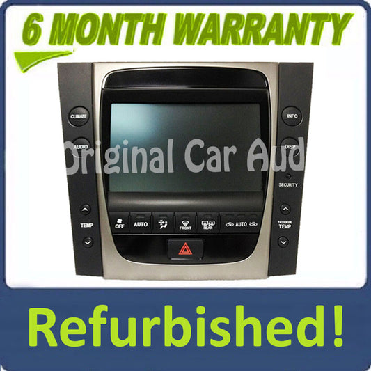 Refurbished 2006 Lexus GS300 GS430 Information Monitor Screen with Climate Controls