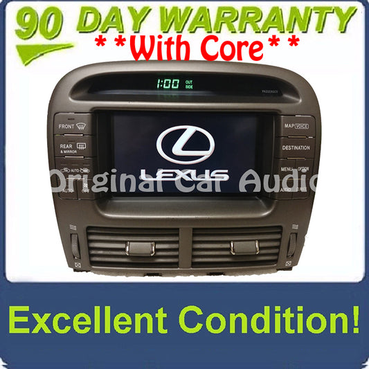 2001 - 2004 Lexus Ls430 Navigation gps screen lcd display monitor bezel oem