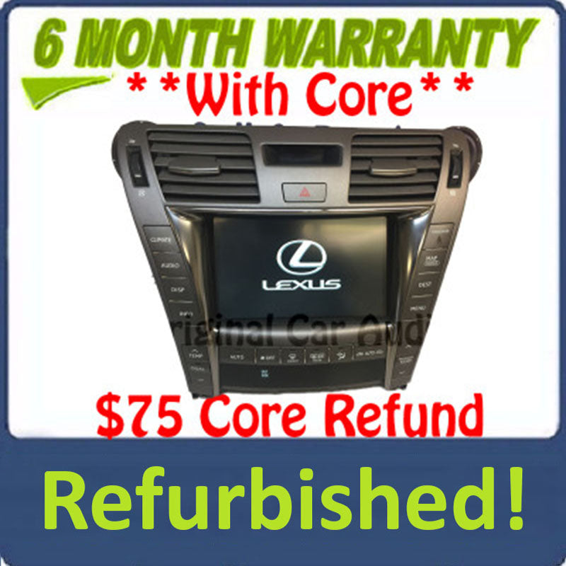 Refurbished 07-10 Lexus LS460 LS600HL Multi-Display Navigation GPS Touch Screen w/Climate control HDD