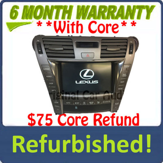 Refurbished 07-10 Lexus LS460 LS600HL Multi-Display Navigation GPS Touch Screen w/Climate control HDD