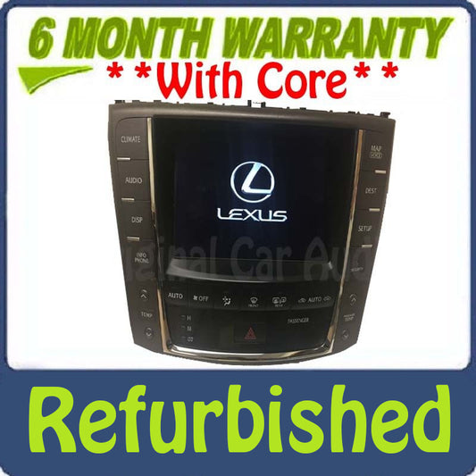 Refurbished 2010 - 2012 Lexus IS250 IS350 OEM Navigation Radio Climate Control Display Screen