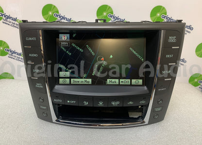 2010 2011 2012 Lexus IS250 IS350 OEM Navigation GPS and Display Screen Climate Control W/O CLOCK PANEL