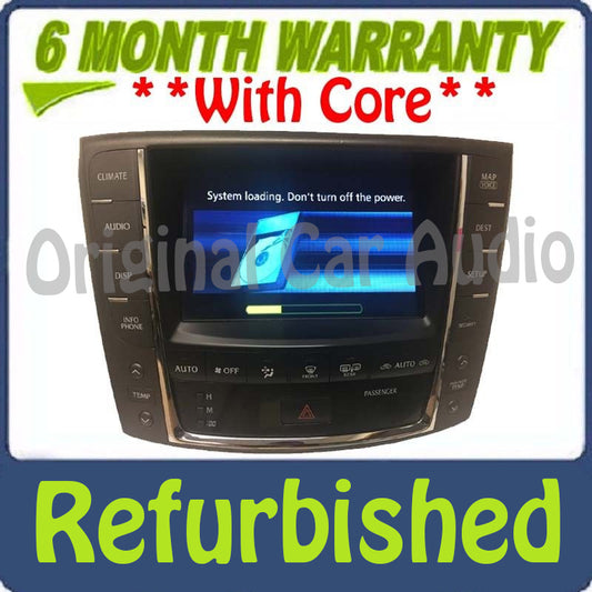 Refurbished 2010 2011 2012 Lexus IS250 IS350 OEM Navigation GPS and Display Screen Climate Control