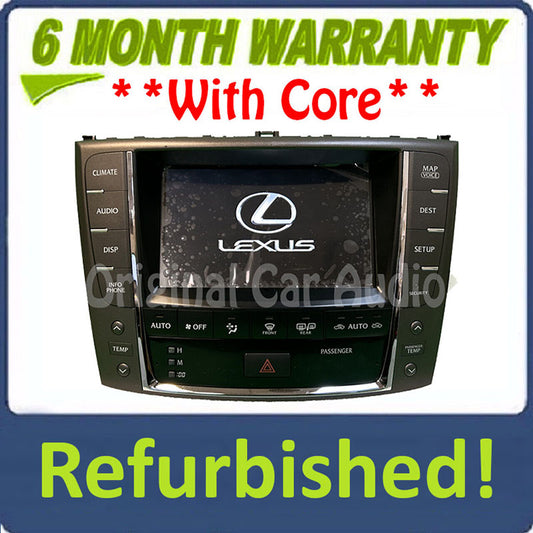 Refurbished 2010 2011 2012 Lexus IS250 IS350 OEM Navigation Unit and Display Screen