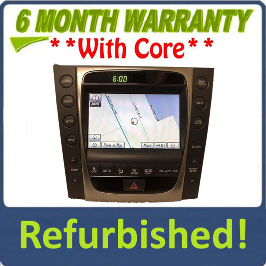 Refurbished 2010 - 2011 Lexus GS350 GS430 OEM Touch Screen Navigation Display Receiver