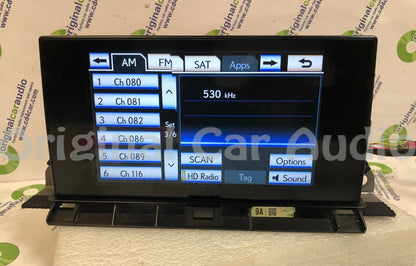 Reman 2015 - 2017 Lexus NX200t NX300h OEM Navigation Radio Display Screen