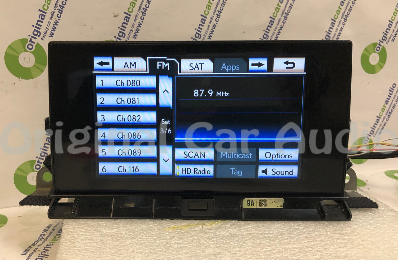Reman 2015 - 2017 Lexus NX200t NX300h OEM Navigation Radio Display Screen